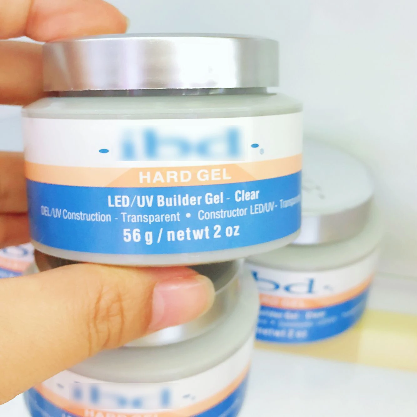 

Hot Sell Low MOQ 56g UV Gel Nail Builder For Nail Art, Colorful