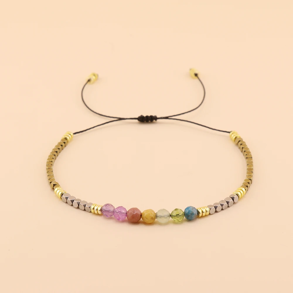 

Go2boho New In Mixed color Natural Stone Friendship Bracelets For Women Boho Summer Fashion Jewelry Design