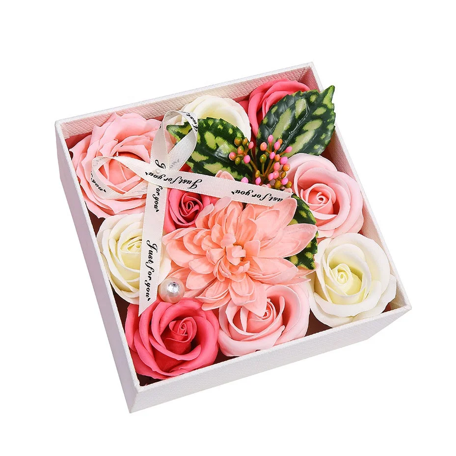 

FC9204 mothers day flower box soap flower for valentine days gift idea sets Mother's Day present