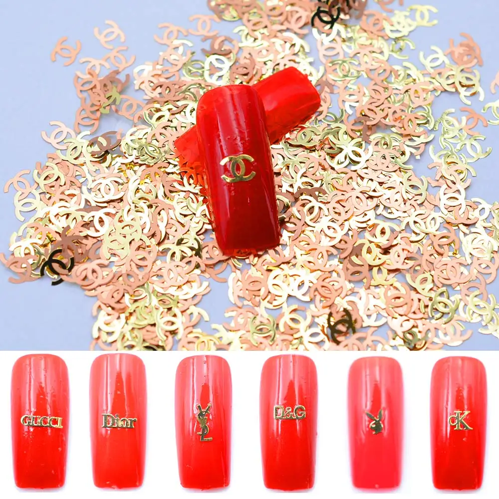 

Metal nail sticker fashion 3d art for salon