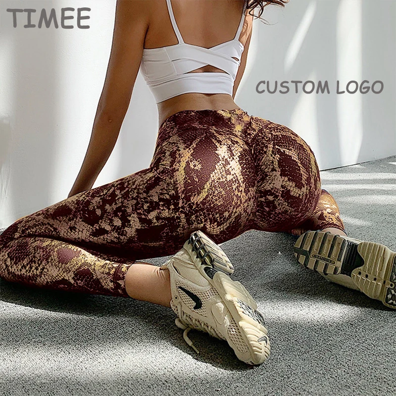 

Custom butt lifting scrunch leggings yoga pant womans printed yoga tights pants, As shown or customized