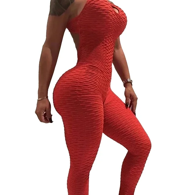 

2021 wholesale price tie dye crop top casual sports sexy long sleeve women jumpsuits sexy backless yoga sports fitness pants