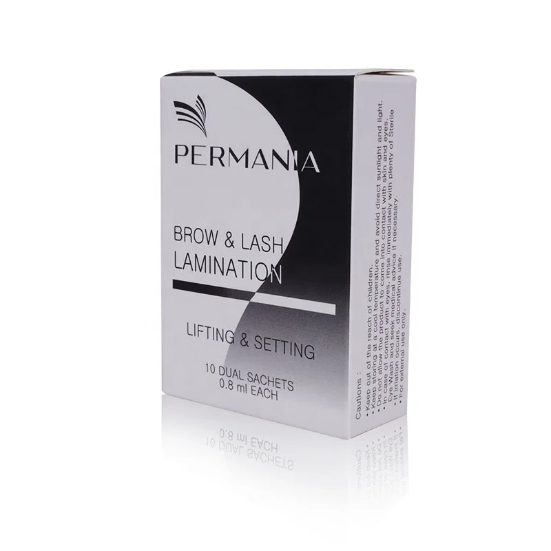 

Permania brow & lash limination Lash Lifting&Setting Lotion Eyelash Long Lasting Premium Wholesale Custom Private Label, Grey