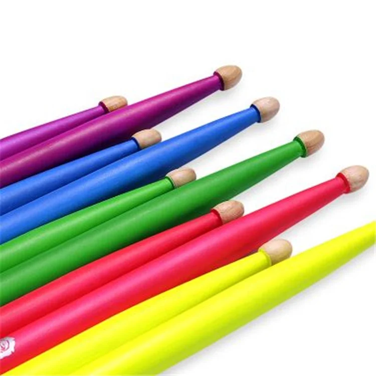 Drumstick with custom logo Printing high quality drum stick  5A 5B colored drumsticks