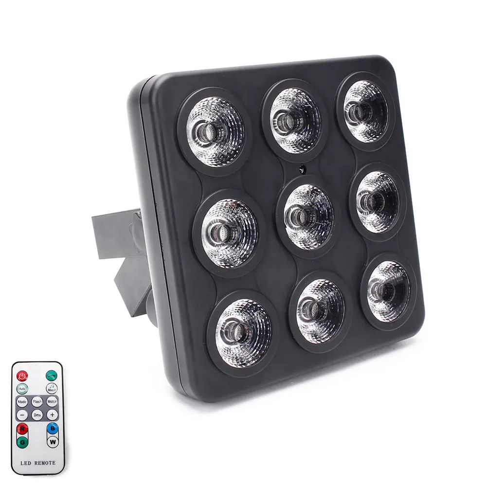 

U`King 9LEDs Remote Control Square Par Lights Stage Lighting