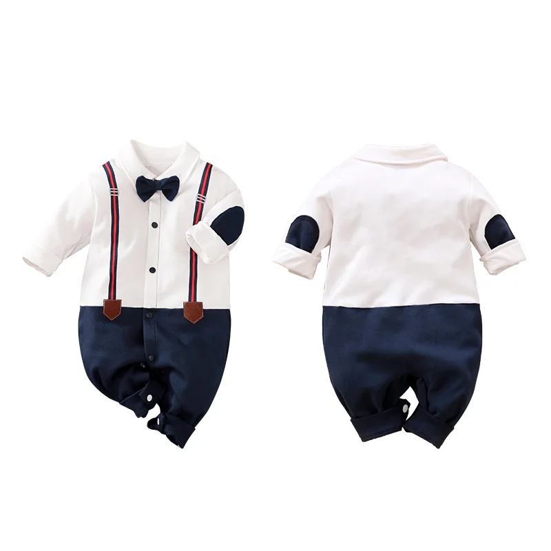 

Baby Romper Long Sleeve Cotton Handsome Boy Child Personality Hot Sale Wholesale, Picture shows