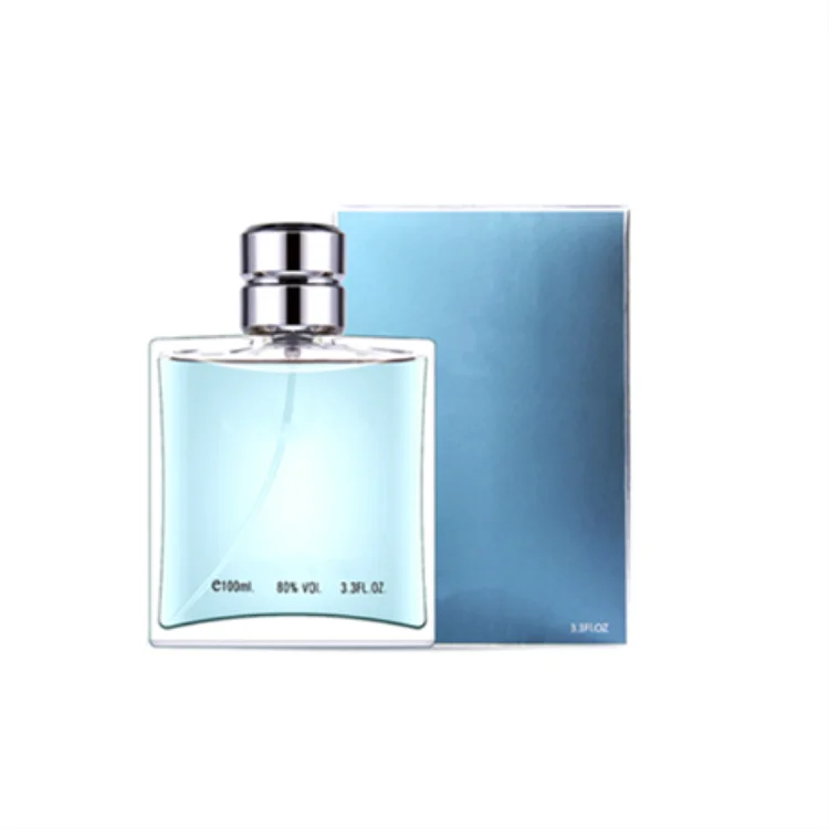 

perfume glass bottle 100ml perfume bottles spray mens perfume, Blue and gray