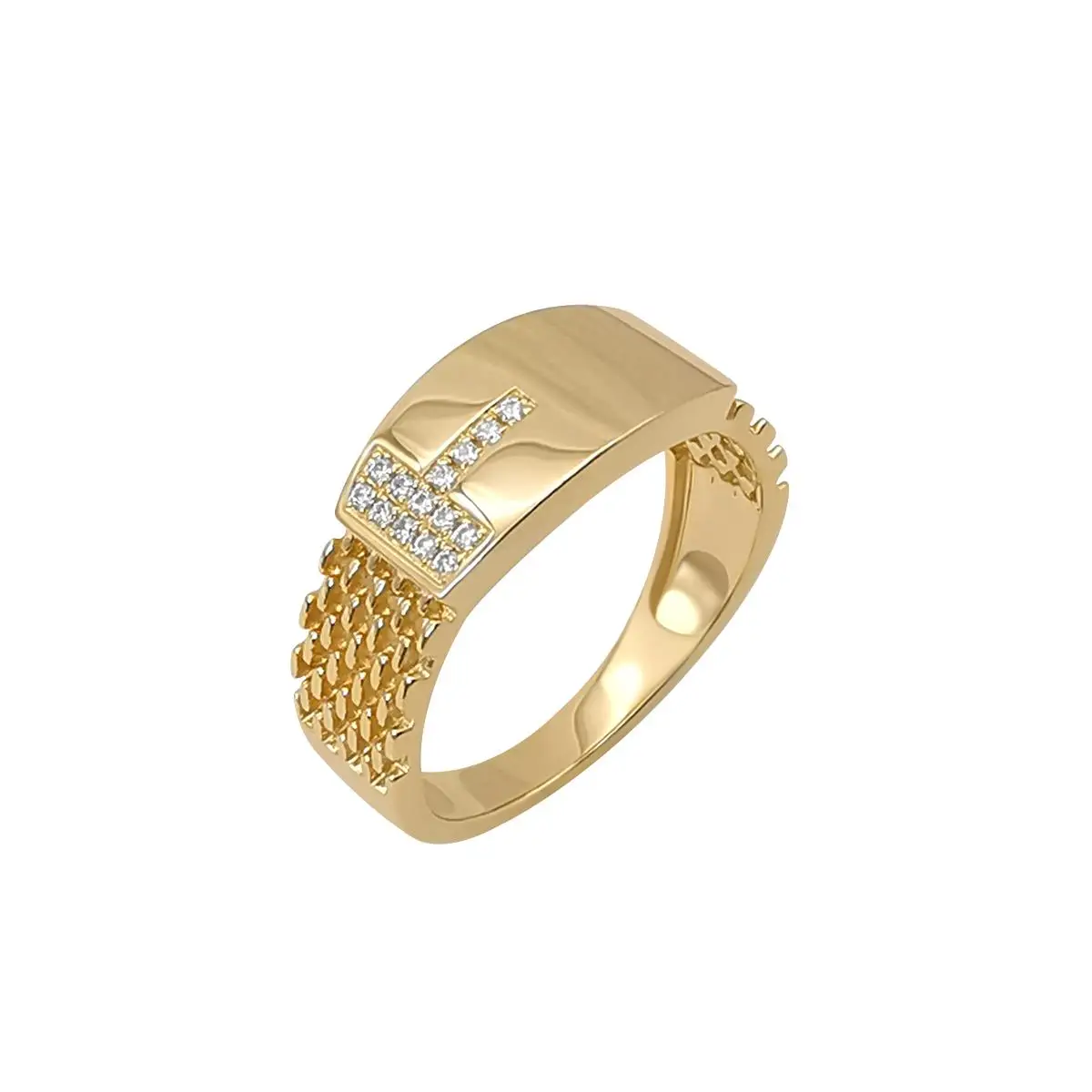 

Fashion Men Jewellery 14k Real Gold Zircon Engagement Bands Ring Jewelry, Yellow gold/rose gold/white gold