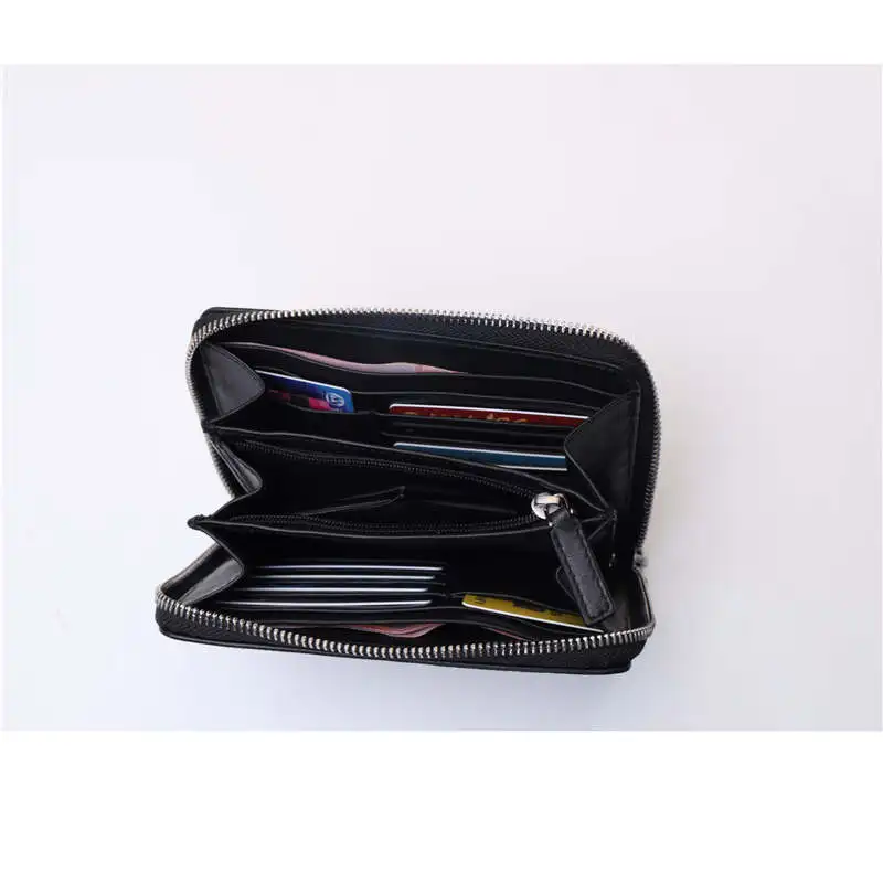 Maison Fabre 2019 New men wallet leather brand Women Coin purse zipper Travel case Card Holder clutch small Wallet men Card Bag