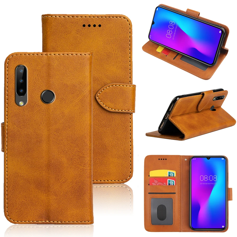 

Retro Flip Leather wallet Phone Case with ID card slot For Doogee N20 Y8C Y8 N10 Y7