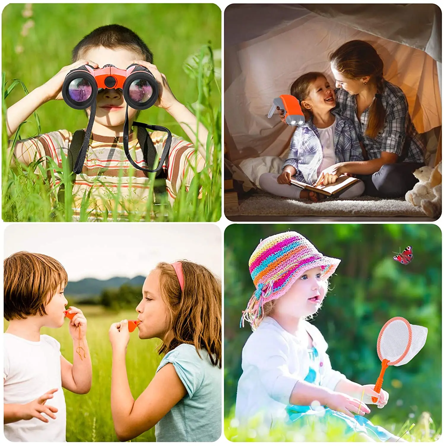 Kids Explorer Kit, 11 Pcs Outdoor Exploration Kit Educational Toy Gift for Boys & Girls