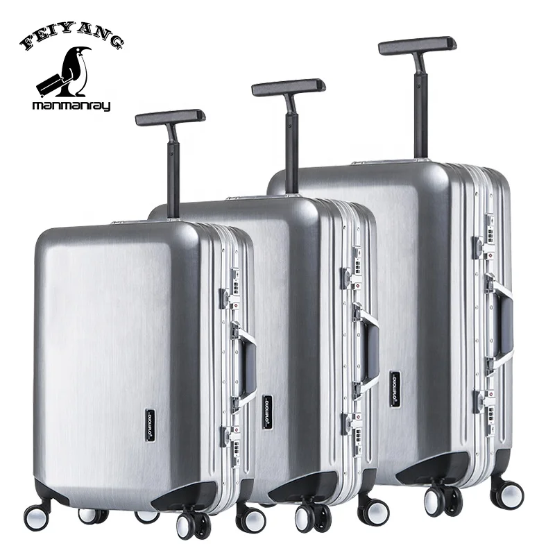 

20''/24''/28'' New Design Aluminum Frame Luggage set In ABS PC, Customized color