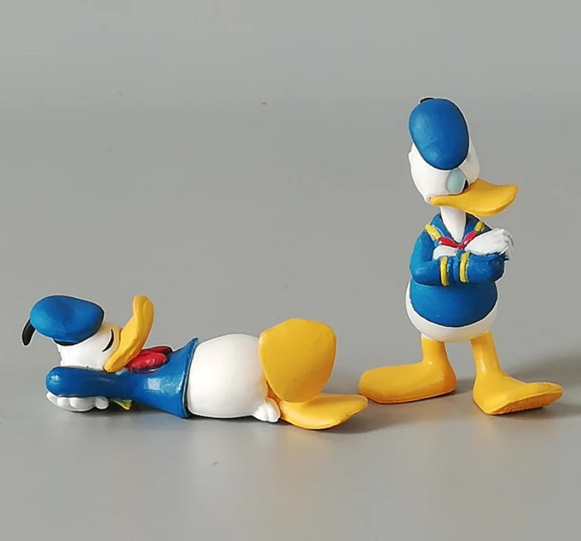 

Free Shipping 2pcs 3D Doll Donald action figure Donald duck Action Figures kids model Toys Xmas Christmas gift, Colorful