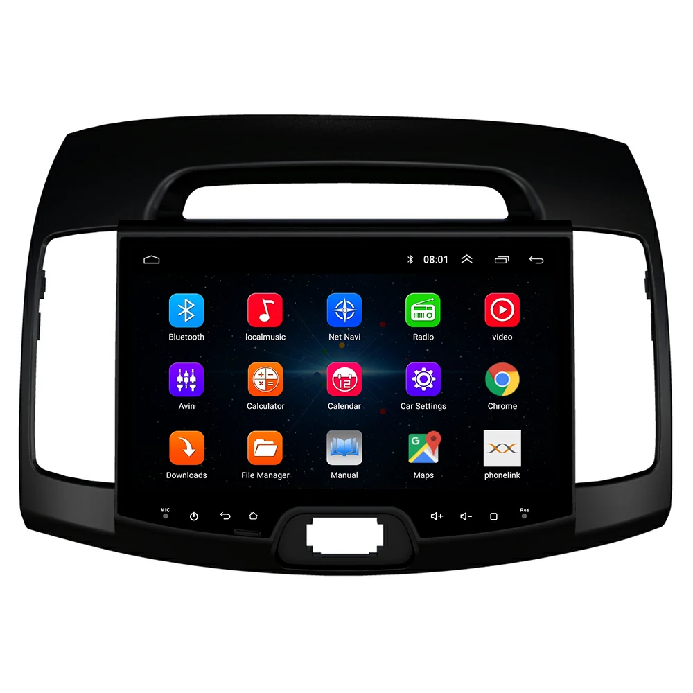 

For HYUNDAI ELANTRA 2008-2010 Radio Headunit Device Double 2 Din Octa-Core Quad Android Car Stereo GPS Navigation Carplay
