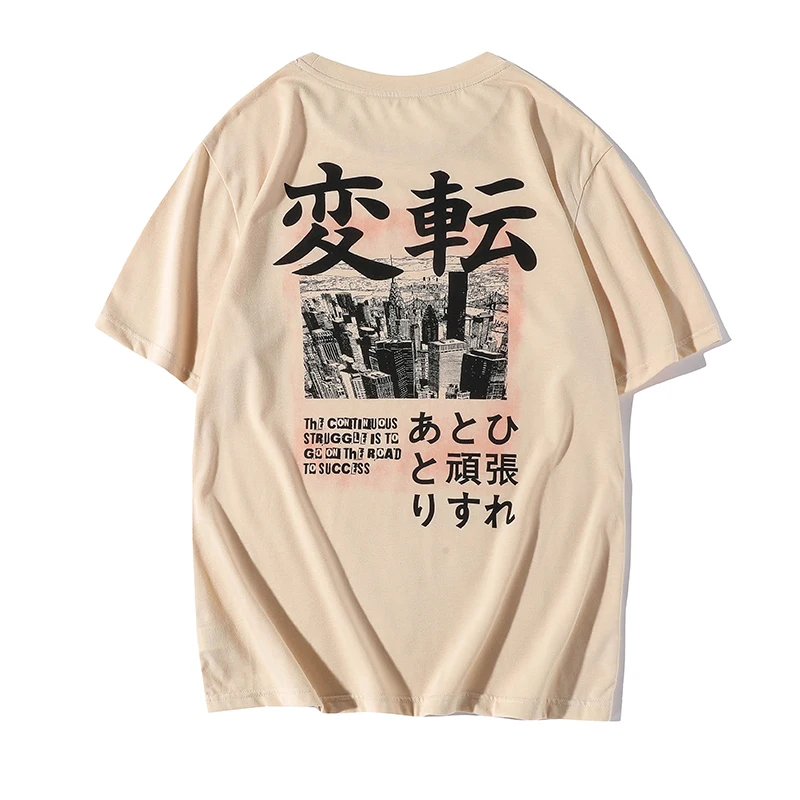 

High quality new design street Harajuku tshirt Japanese anime casual 100% cotton men's T-shirt