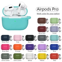

Factory Supply Soft Silicone Shockproof Protective Cover Case with Carabiner for Apple Airpods Pro/ Airpods 3