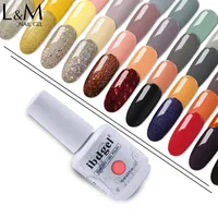 

ibdgel quality soak off gel polish 120 colors glazed nails UV gel