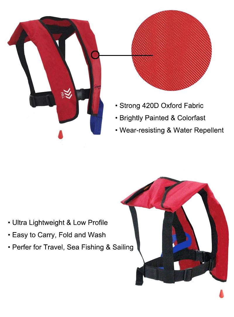 Eyson Water Sports Fishing Auto Inflate Pfd Slim Life Jacket.jpg