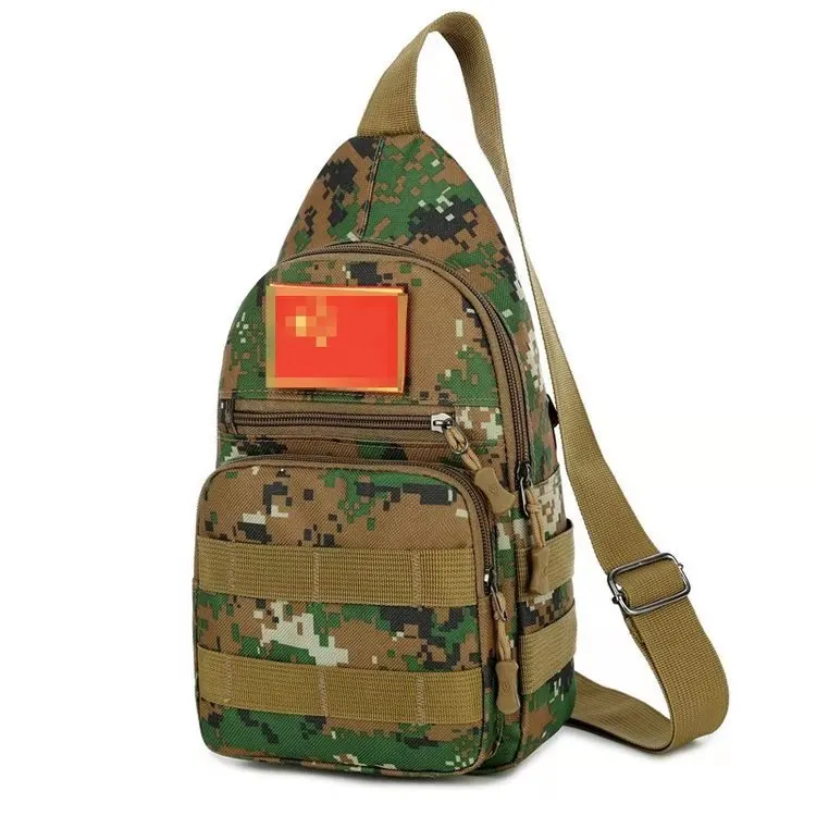 

Multifunctional Sidecar Bag Outdoor Military Tactics Chest Bag Nylon Slingshot Bag, Disruptive pattern