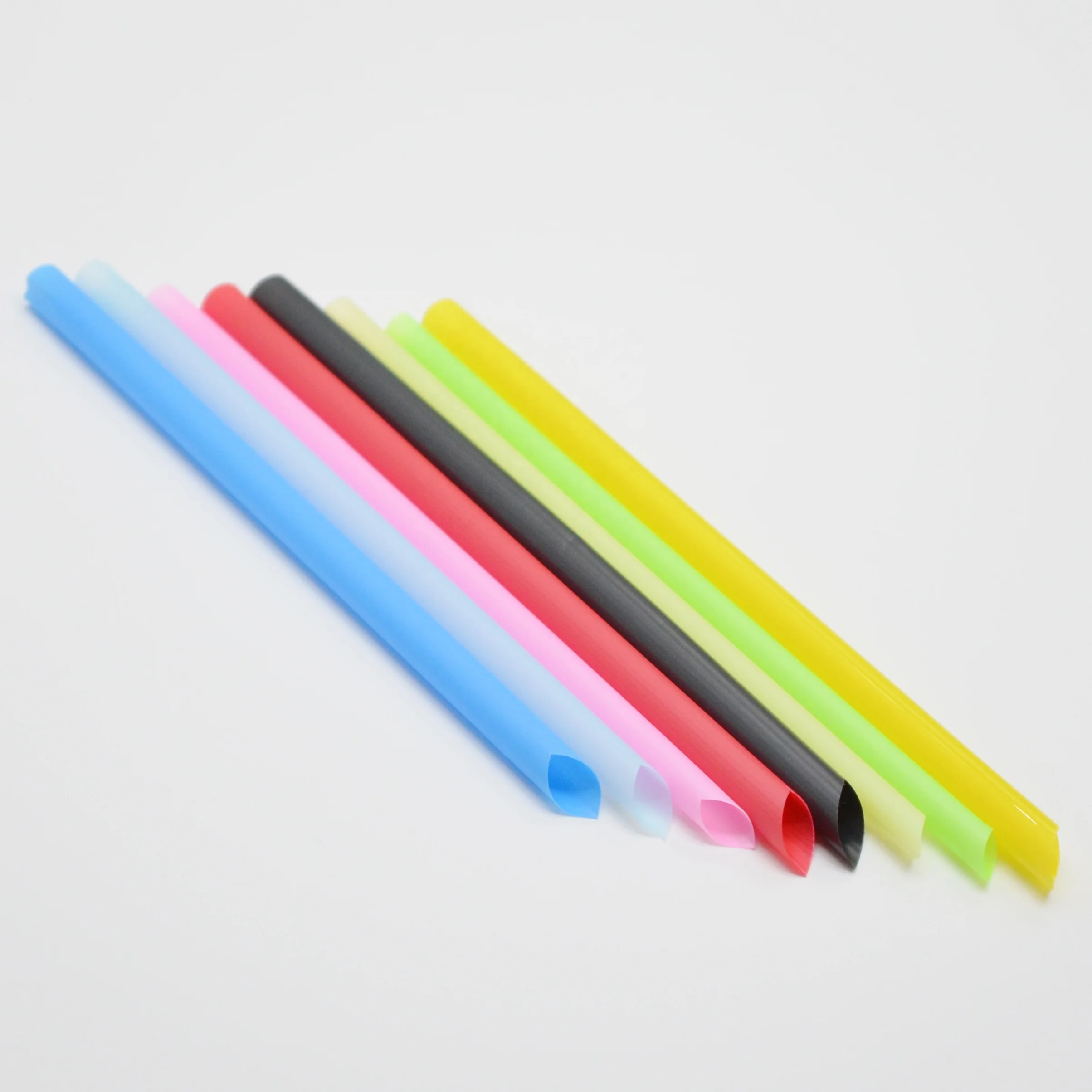 

Straight colorful Sharp compostable PLA straw drinking straws for Bubble tea