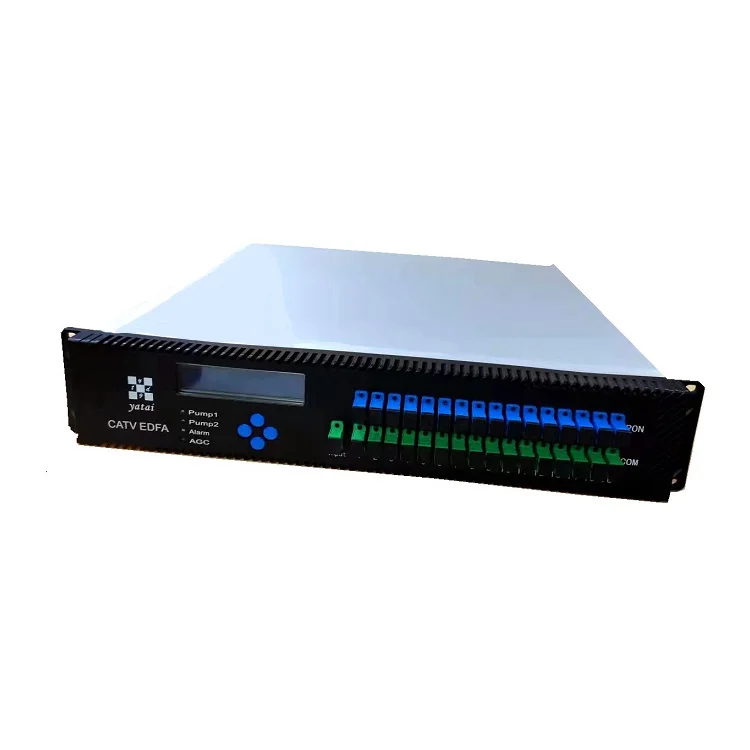 

Newest design Yatai Warranty 10 years high power edfa 16 port fiber optic signal 1550nm optical amplifier