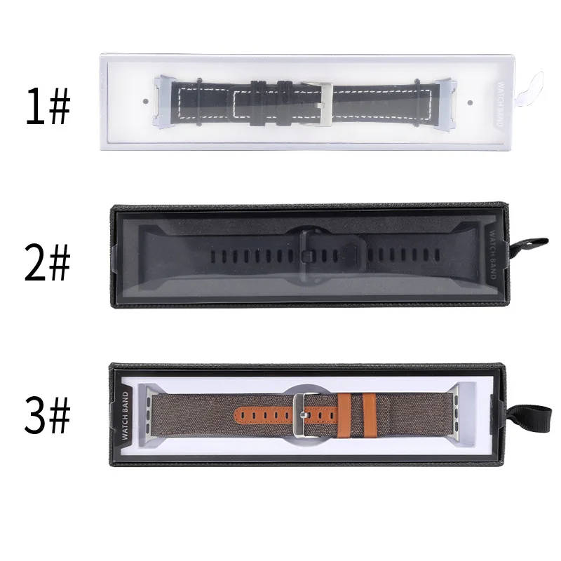 

Watch Strap Universal Packaging Box Milan Steel Strap Silicone Nylon High-end Watch Strap Window Wood Box Neutral For Iwatch Box, Customized color