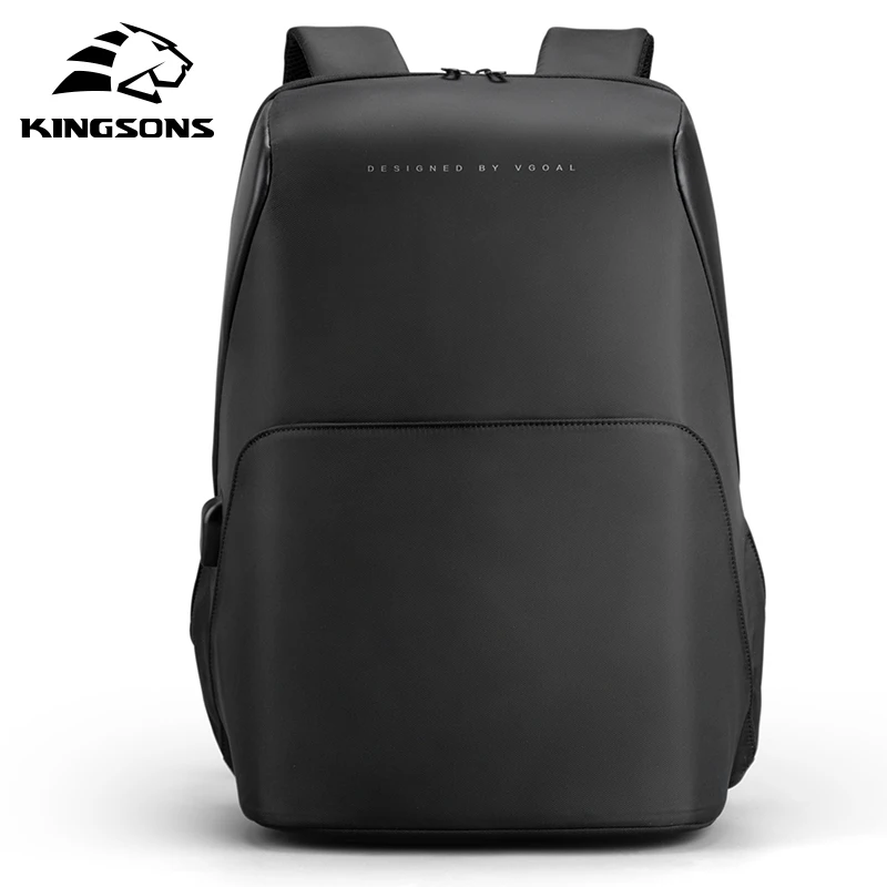 
Kingsons New arrival Custom Logo usb charging black mens backpack laptop business mochilas laptop back pack rucksack 