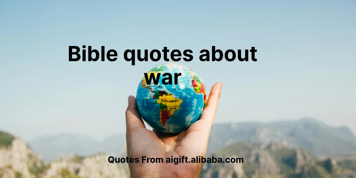 bible quotes about war