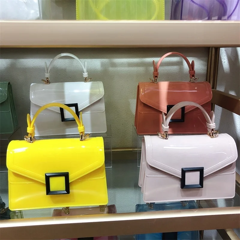 

2021 trend luxury designer bags handbags women famous brands candy colorful fashion jelly shoulder bag hand bags, 13 color options