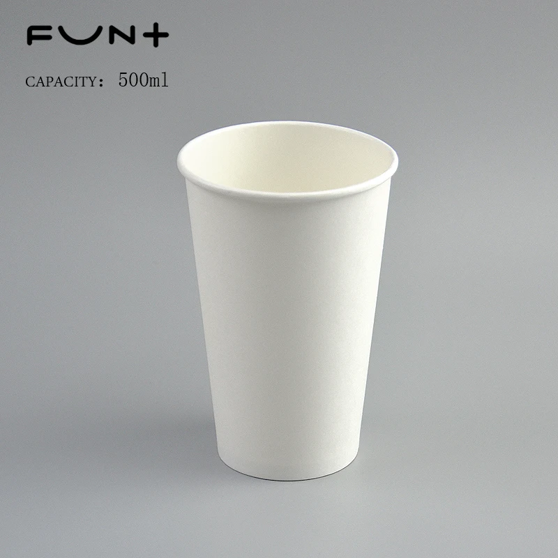 
Factory sales 260ml 8OZ single wallpaper cup disposable white paper coffee cup, Customizable printed logo 