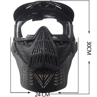 

Outdoor Military ABS Full Face Safety Airsoft Mask With Goggles Wargame Combat Paintball Mask with Neck Protection