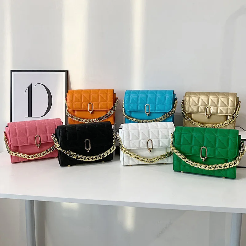 

2022 New Popular PU Leather Luxury Handbag for Lady Bags Women Shoulder Crossbody Handbags Ladies Brand, 7 colors