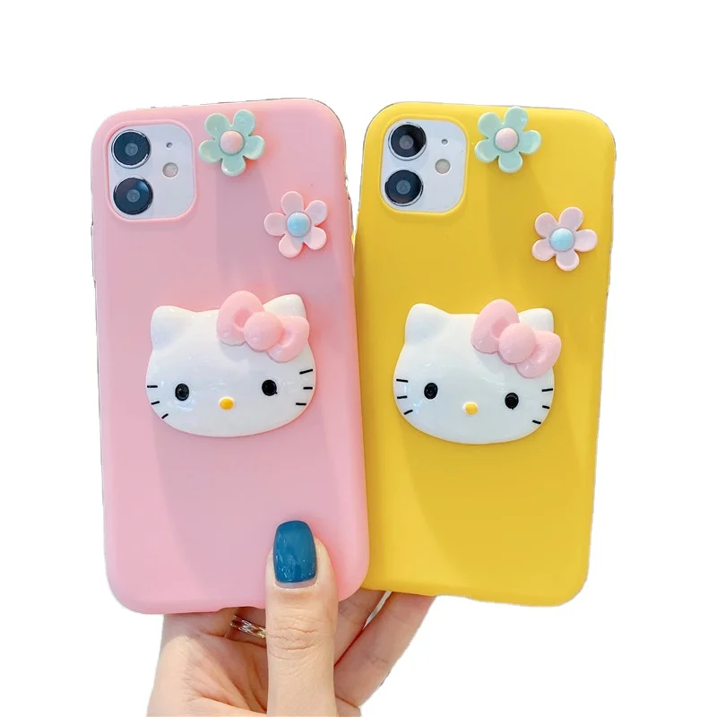 

Cute cartoon cover Cuddly bear and Bunny stand soft mobile phone cases for Samsung A32 A52 A72 S21 Note20 M51 A71 A02S A31 A11