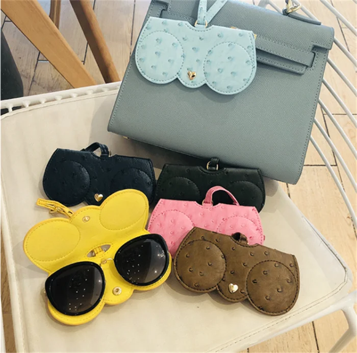 

Very Hot And Popular Fashion ins Sunglasses Case PU Leather Fold Glasses Case