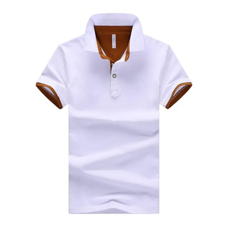 
New Design Custom Logo men clothes Short Sleeved 95% Cotton T Shirt Casual Lapel Polo Shirt 