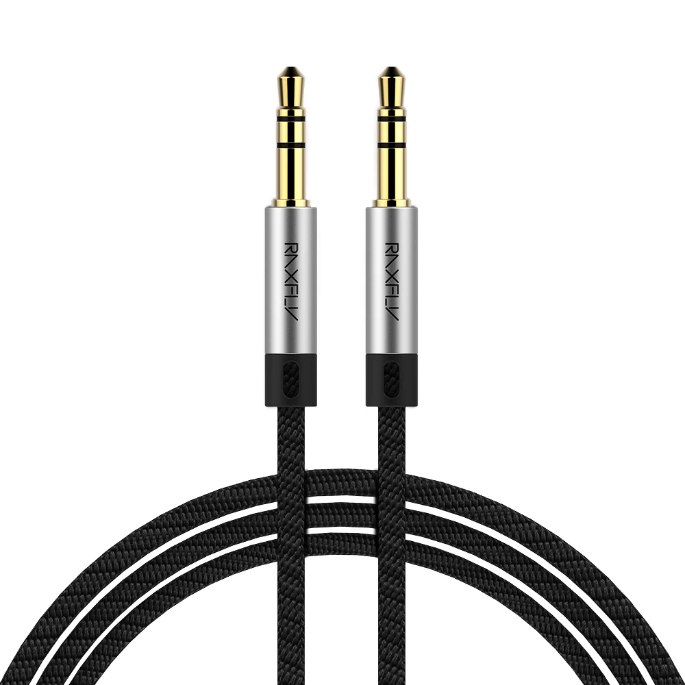 

Free Shipping 1 Sample OK Envio Gratis RAXFLY 1M High Quality Hifi Sound 3.5mm Male-Male Audio Cable