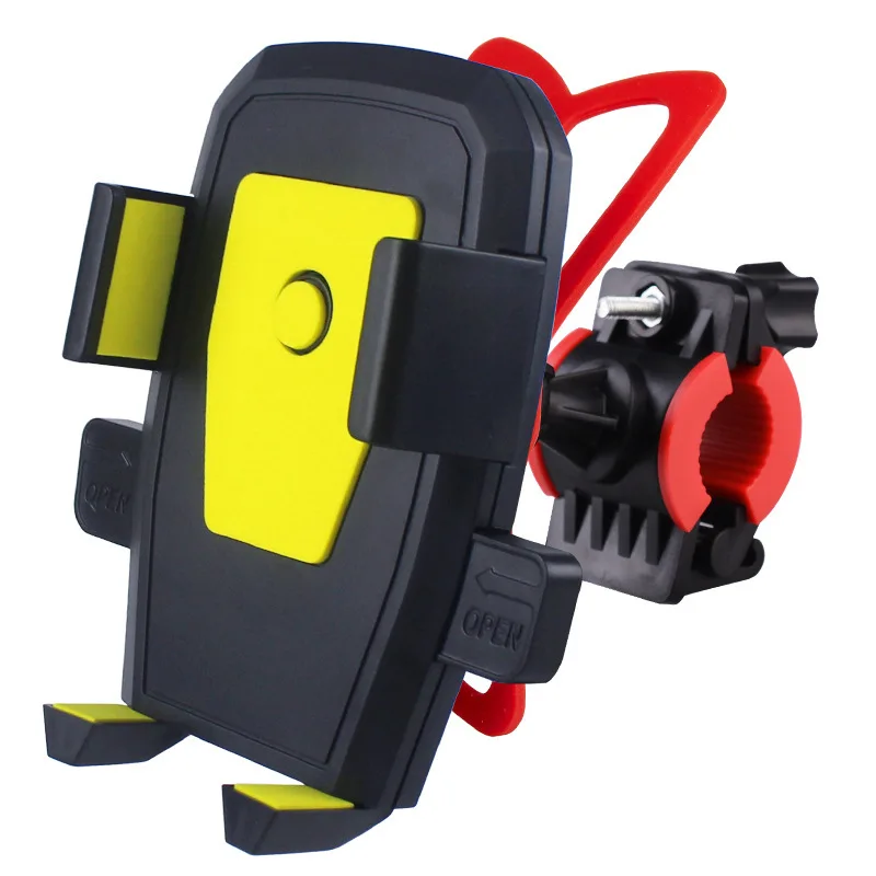 

Flexible Adjustable Bike Mount Phone Holder Motorcycle Bicycle Phone Holder GPS Navigation Riding, Black, yellow, red, blue