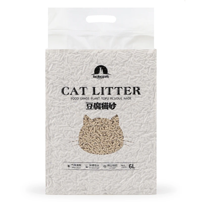 

Brand Cat Litter Tofu 6L Plant Degradable Cat Litter In Stock 5 Flavors Cat Litter