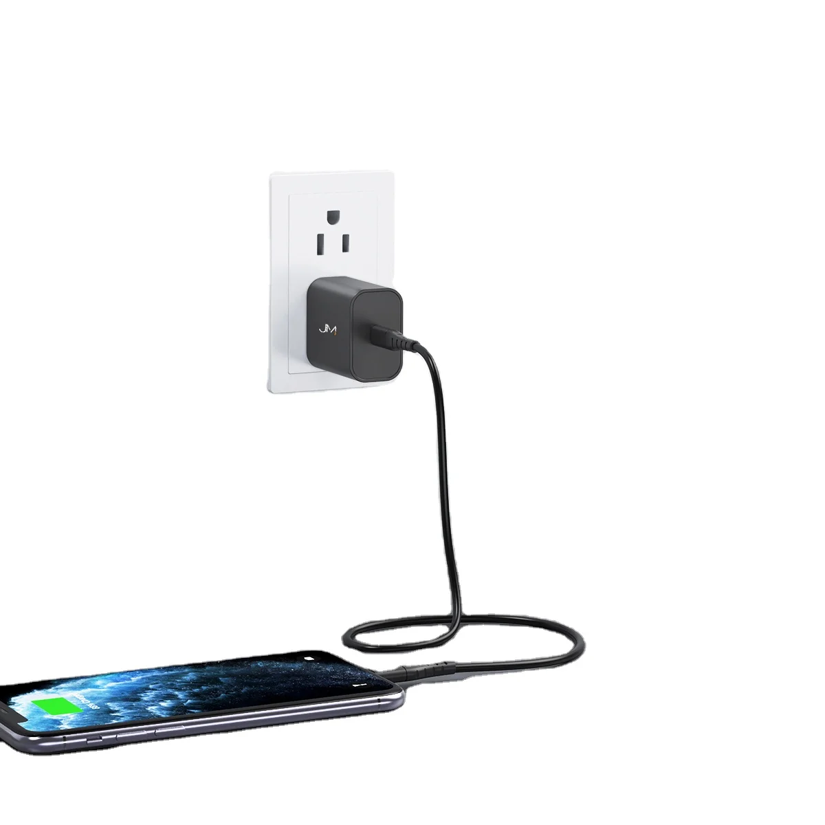 

High Quality Anti-Fire Material Safe Reilable 18W 15W PD And Q3.0 Fast Wall Charger, Black,white