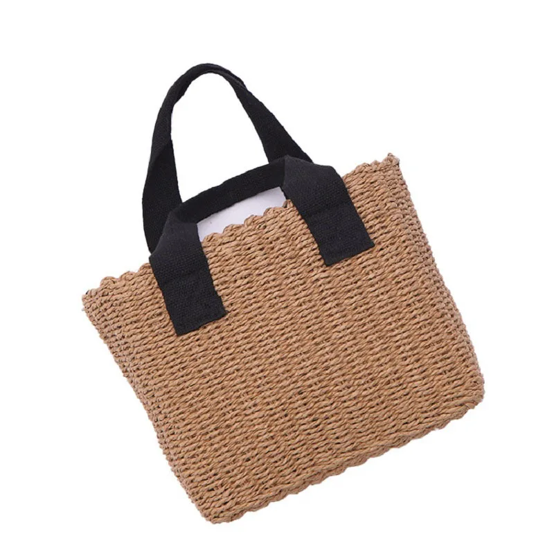 

Wholesale mini straw basket bag beach square summer handbag ladies ethnic bags, Customizable