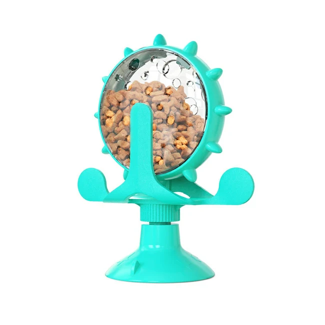

New Hot Sale Dog Treat Dispensing Suction Cup Kitten Food Puzzle Interactive Cat Slow Feeder Toy