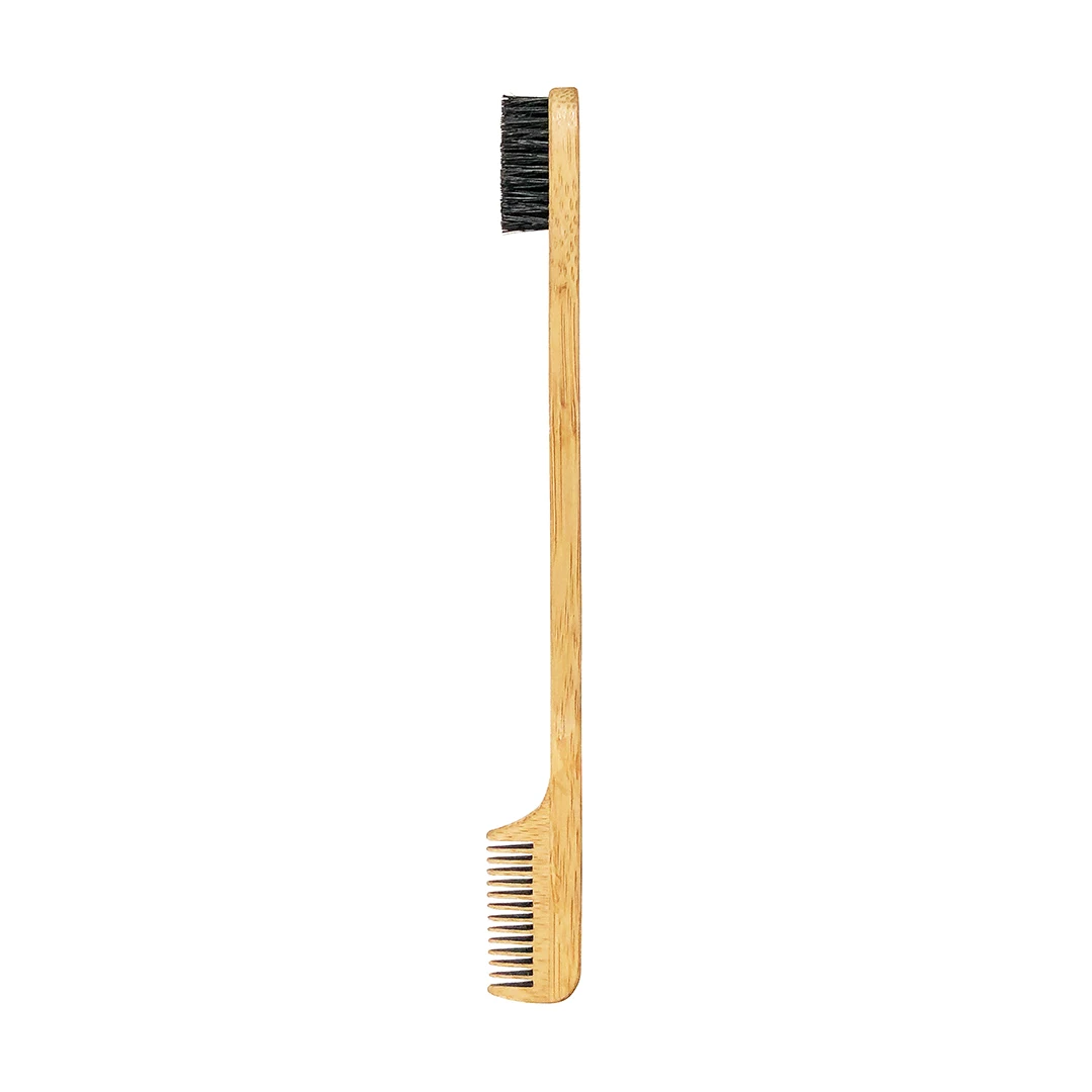 

Amazon Hot-selling Custom Bamboo Beard Comb Comb Boar Bristle Hair Edge Control Brush