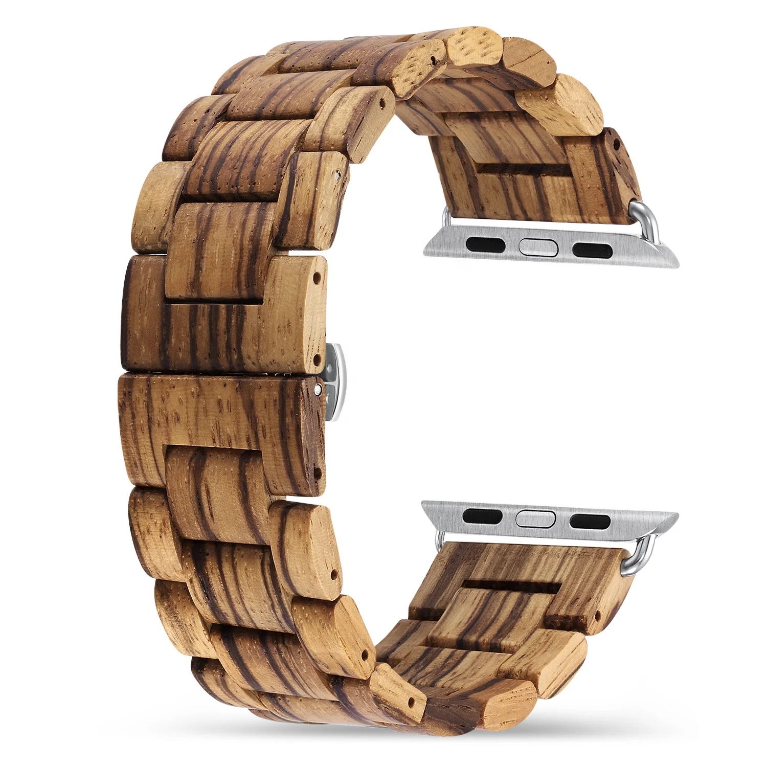 

A004 Wood Watch Band For iwatch apple watch band fits for all iwatch series 6/SE /5/4/3 drop shipping Amazon 22mm and 24mm wide