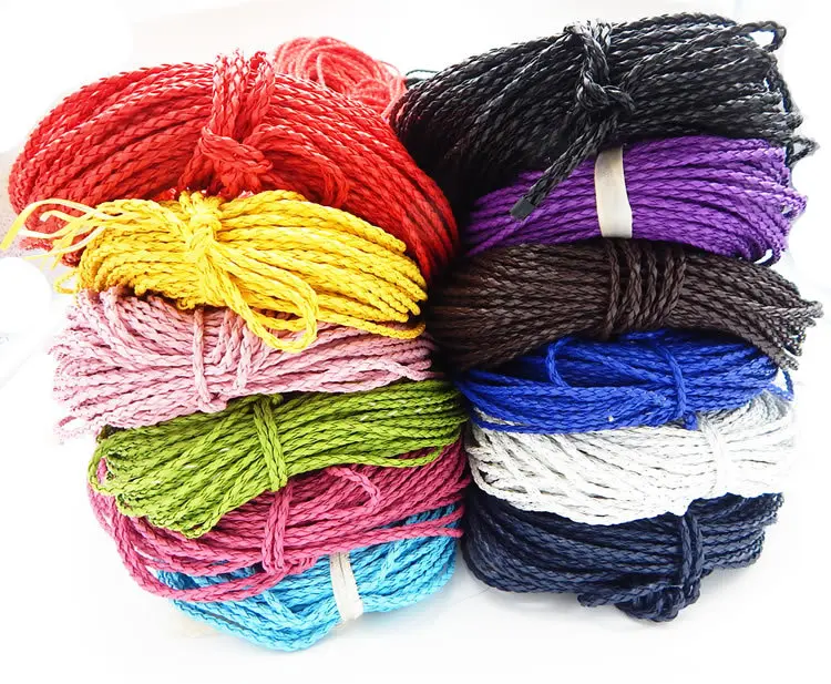 

Multicolor Faux Braid Beading String Leather Rope Cord,for Necklace and Bracelet,DIY Accessory Jewelry Making, Picture