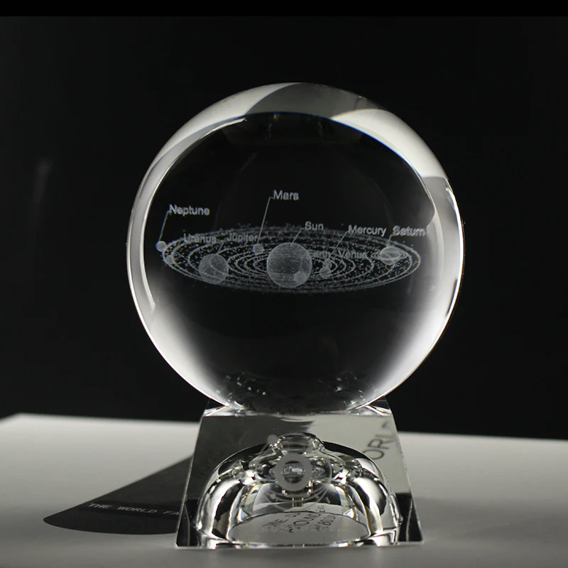 批发价格优质3d激光银河水晶银河球北欧家居装饰