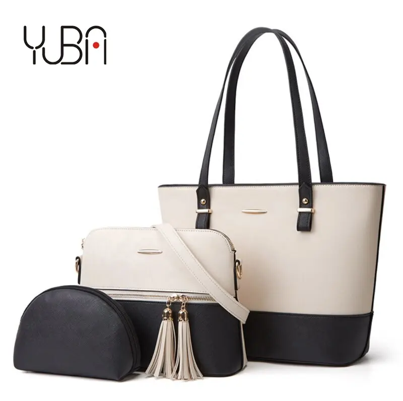 

women shoulder crossbody for ladies large tote bag set 3 pcs clutch and purse luxury handbag women designer