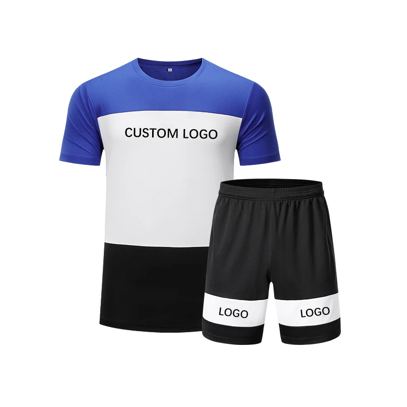 

Summer Custom Logo Print Man Sportswear Clothing Two Piece Tracksuit Men T Shirt Shorts Sets