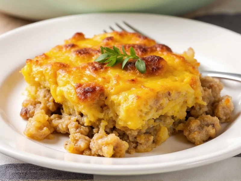 Perfect Breakfast Casserole with Sausage & Hash Browns