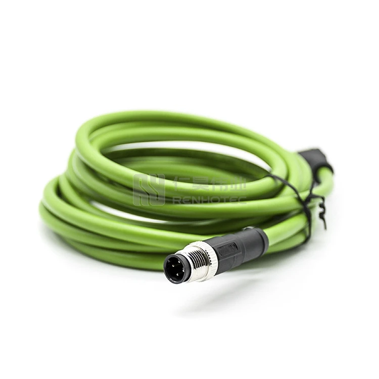 

Available with straight or angled connectors and RJ45 options the M12 D-Coded cable assemblies