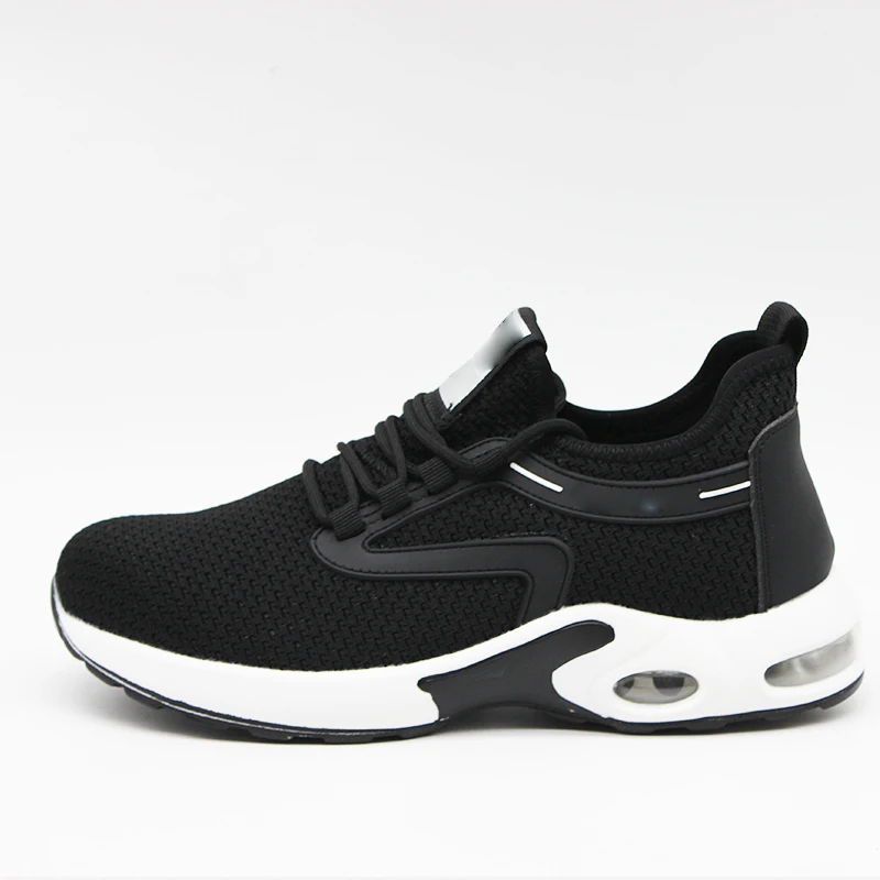 

Hot Selling Industrial Protective Breathable Work Boot Casual Trainers Steel Toe Caps Safety Shoes for Men Case Black Auto Mesh, As your request